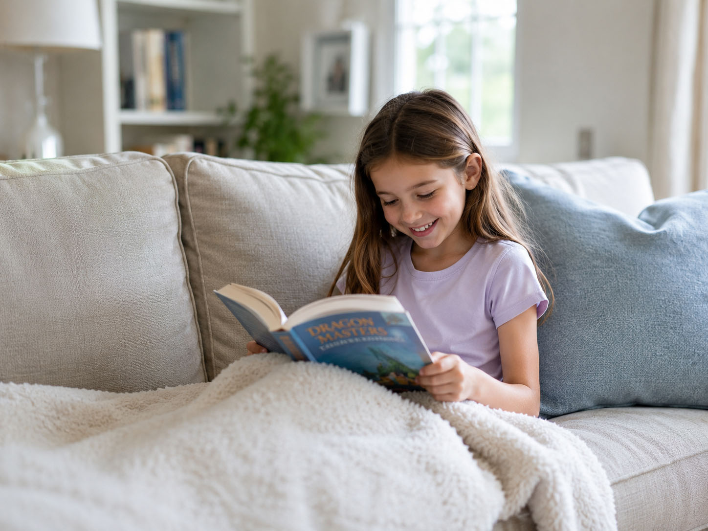 Young student reading a chapter book &mdash; Foundation stage